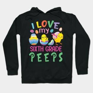 H31Tee Happy Easter Sixth Grade Teacher Student Hoodie